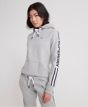 Superdry Modern Coral Label Sport Női Kapucnis Pulóver Szürke | MEYNL5970